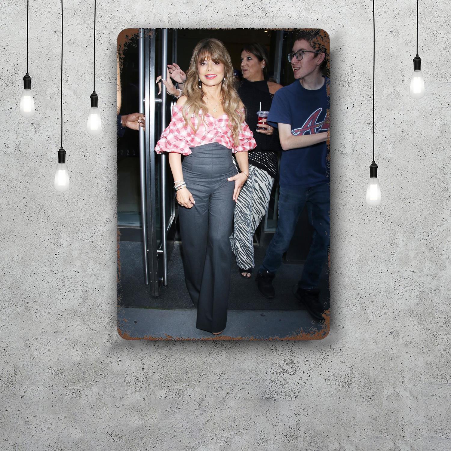 

Paula Abdul Retro Vintage Tin Sign Poster Decorative Plaque Metal Plate Wall Decor 20x30cm（7.8x11.8inch）