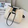 Large Capacity, Bag, Women's Bag, Woven, Swivel Lock Design, Shoulder Bag, Armpit Bag, Casual Bag