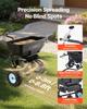Tow Behind Broadcast Spreader, 130LBS Capacity, Tow/Push Garden Spreader with 13 In Tires, 30 Adjustable Setting & 9.8 Ft Spreading Width, Lawn