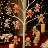 Christmas Wooden Gingerbread Man Pendant Merry Christmas Decor for Home 2026 Xmas Tree Hanging Ornament Navidad Natal New Year