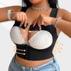 Damen Sexy Body Shaper mit Cutouts, Frontverschluss und Brustunterstützung