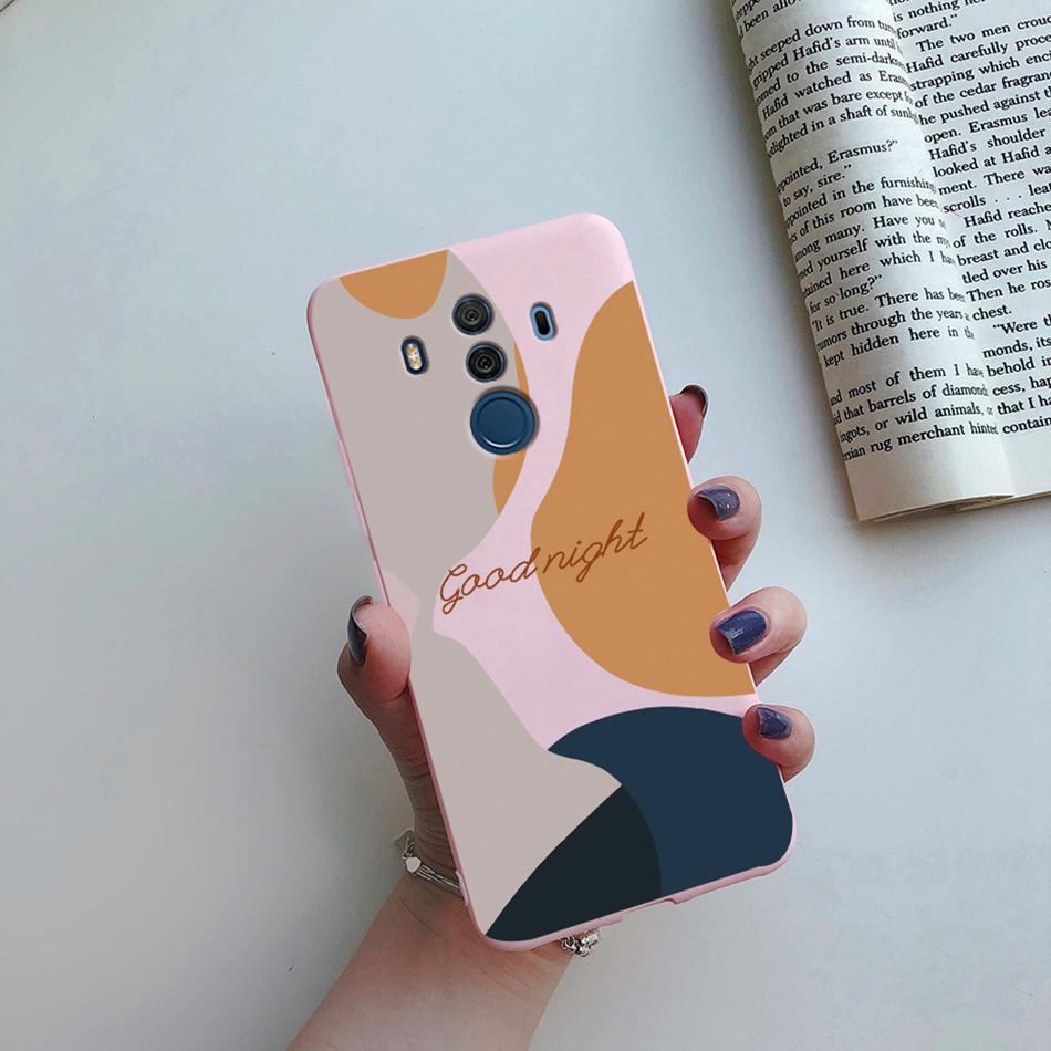 For Huawei Mate 10 Pro Mate10 Case Silicone Soft TPU Flower Bumper Funda Coque For Huawei Mate 9 Pro Mate9 Cover Coque Mate10Pro Mate 9