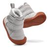 LACOFIA Sheepskin Snow Boots for Boys and Fluffy Baby Shoes for Outdoor Use with Velcro Sizes Kids' Babies, Girls, Fleece-Lined, Warm, (Gray Closure,