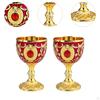 2 Easy Clean Goblet Home Decorative Ornament Birthday Gift Unbreakable Engraved Handmade