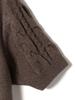 Ships WRAPINKNOT Special Order High Neck Short Sleeve Cable Knit 316450004 Brown One Size Women's