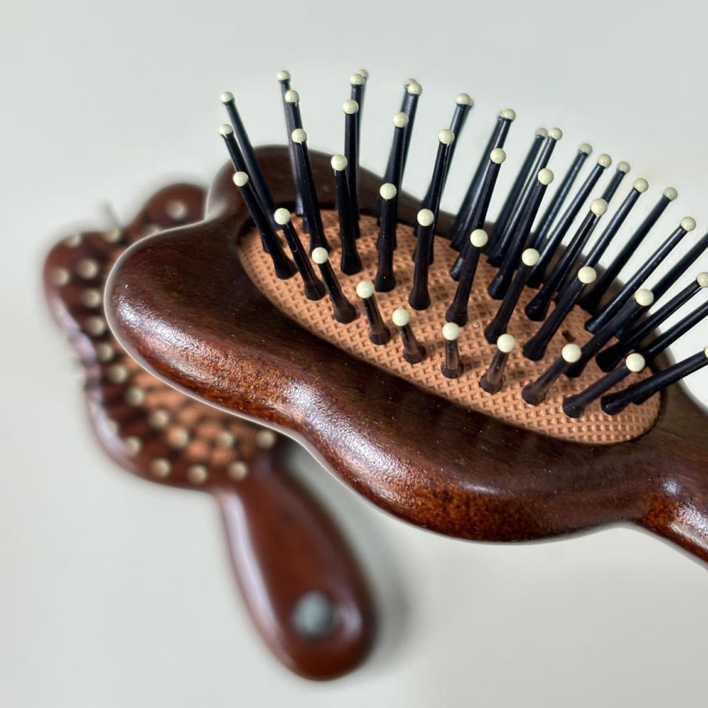 Anti-static Airbag Massage Comb for Women - Portable Wooden Curling & Styling Brush