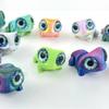 3D Printing Cute Big-eyed Frog Figurines Toy Home Decorations Joints Movable Realistic Eyes Mini Frog Animal Toy Children Gifts