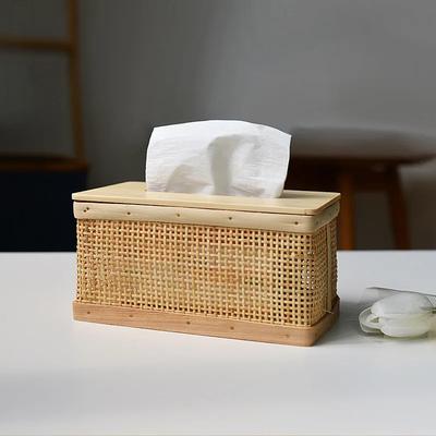 Tissue Box Vintage Coffee Table Organizer, Moisture-Proof Desktop Storage Tissue Holder Meal Paper Storage Toilet Paper Storage