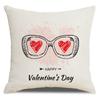 Valentine's Day Pillow Cover New Letter Love Sofa Cushion Cover Short Plush Cushion Pillow