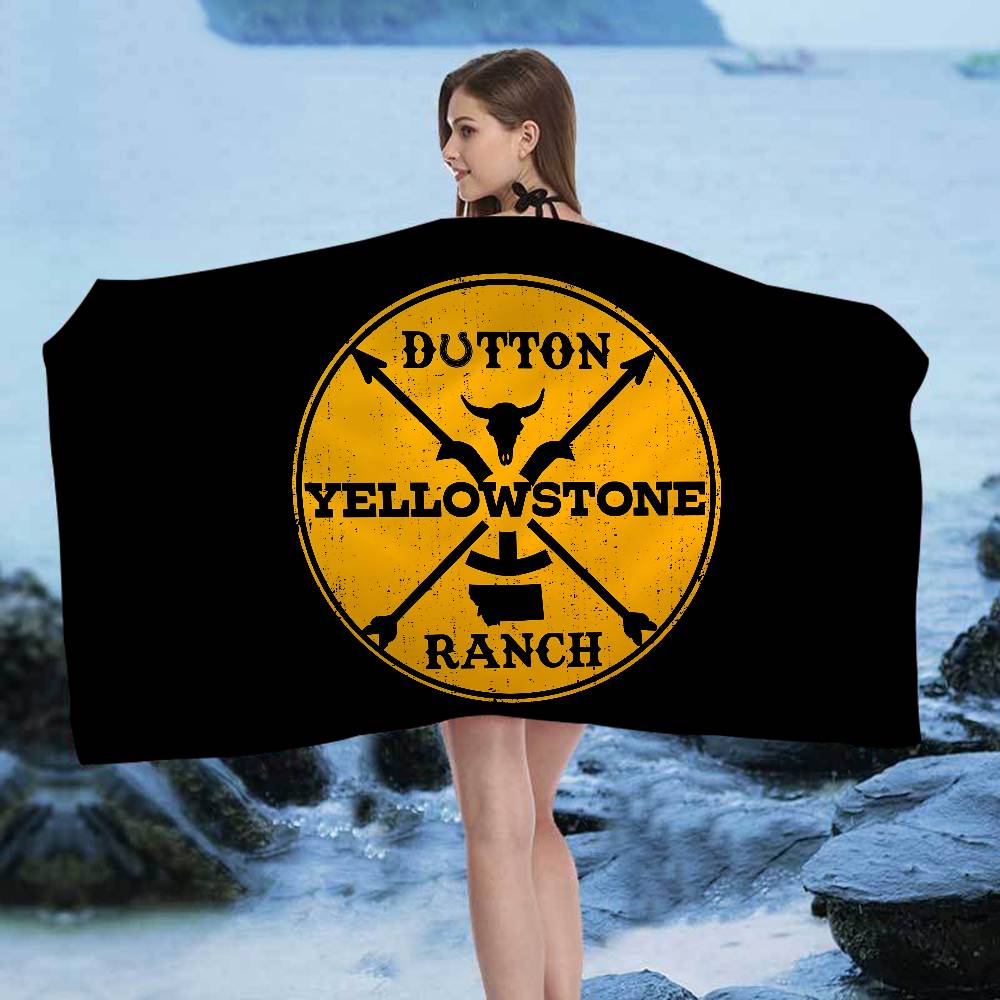 Beliebtes Y-Yellowstone D-Dutton R-Ranch Strandtuch Bunte Badetücher Für Mädchen Mikrofaser Schnelltrocknend Sandfreier Strand