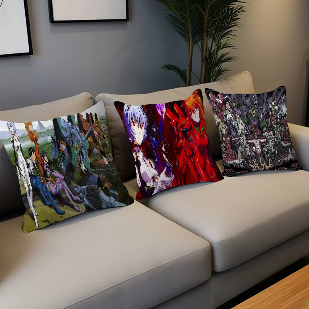 E-Evangelion Pillow Anime Pillow Sofa Bed Head Pillow Cover Cushion Cover 45x45 Cm Fashion