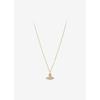 VIVIENNE WESTWOOD Women's Camel Bath Relief Gold/White Necklace 630203Bh R102
