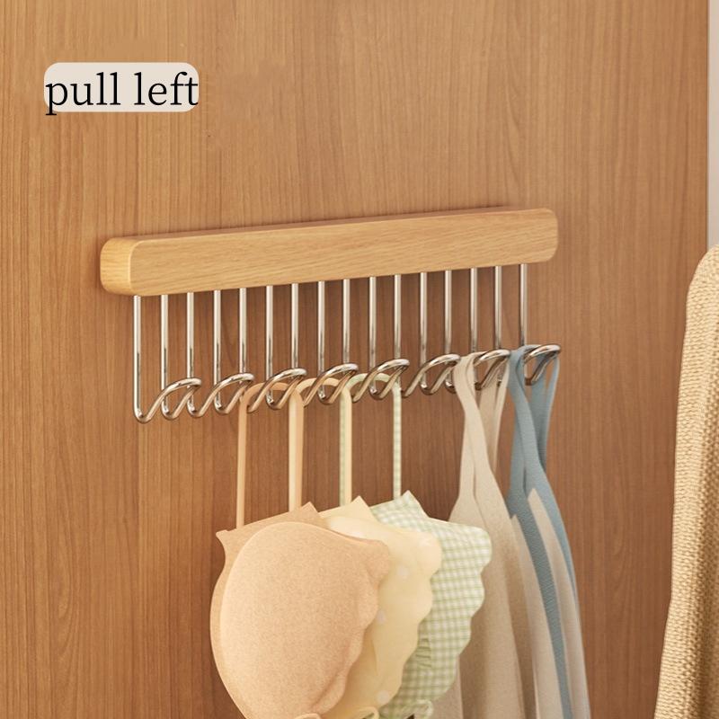8 Hooks Save Retractable Hangers, Multi-functional Wardrobe Organizer, Suitable for Suspenders, Underwear, Bags and Multi-item Storage