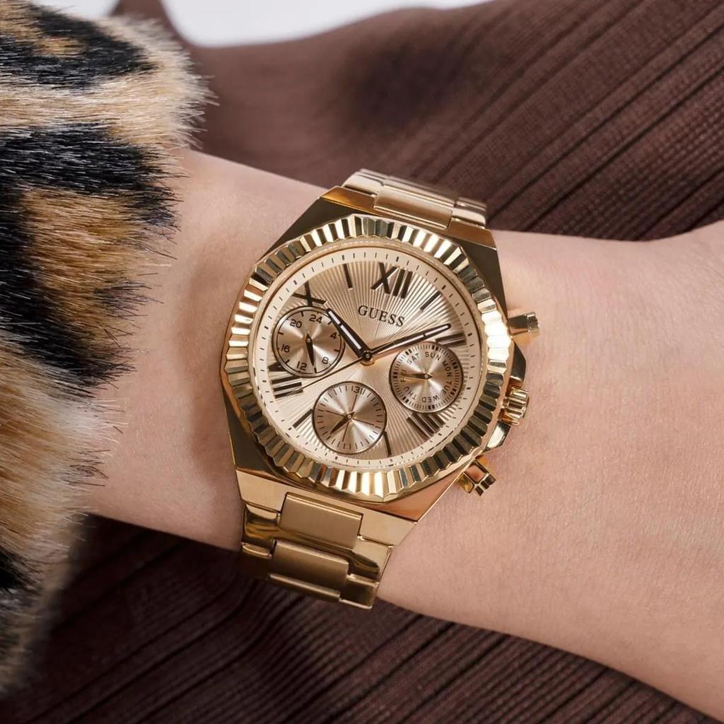 Guess GW0769L2 Women's Gold-Tone Stainless Steel Multi-Function Watch
