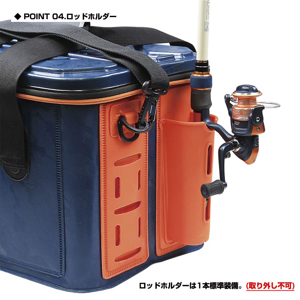 VICEO Foldable Fishing Bucket, 36cm/Orange, VC21636O