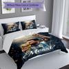 Messi World Cup Champion Personalized Name Bedding Set,Premium Bed Linen for Bedroom Home Decoration,Perfect Collectible Gift for Messi Fans,Easy Care