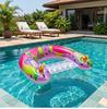 Fire Dragon Fruit Inflatable Water Sofa: Single-Person U-Shaped Pool Float