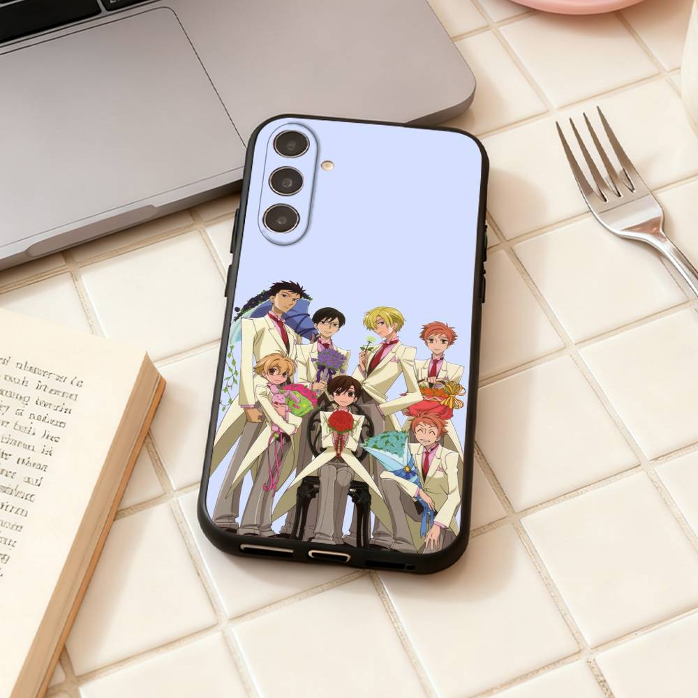 O-Ouran High School Anime Host C-Club Handyhülle Für Samsung Galaxy A73,A72,A71,A70,A53,A52,A51,Andere Weiche Schwarze Hülle
