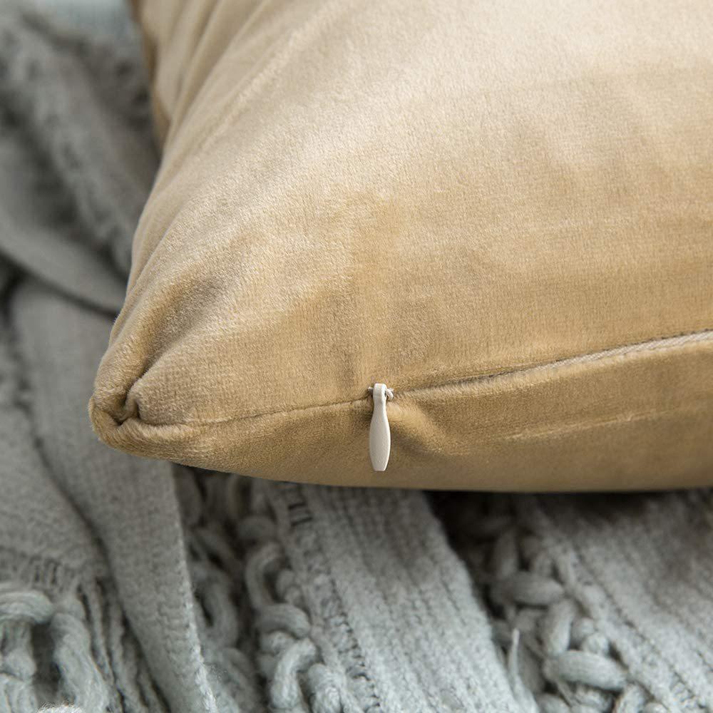 Sametový povlak na polštář v severském stylu, domácí polštář, odnímatelný, pratelný, jednobarevný, holandský samet, medový samet, polštář v retro stylu