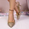 2026 Spring/Summer Women's Pointed Toe Stilettos with Fashionable Bow & Pure Color