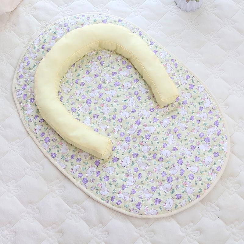 

Матрас для сна в цветочном стиле, коврики для домашних животных с подушкой, дышащие, для кошек и собак малых и средних размеров 50x73cm жёлтый