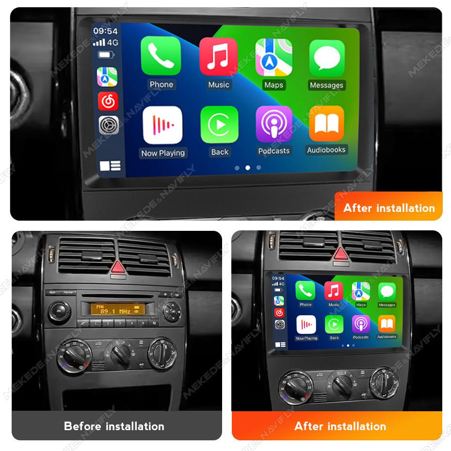 Android14 OS Car Multimedia Radio For Benz B200 A B Class W169 A160 A180 A200 A220 2009 - 2012 Car Play Auto Video Player GPS BT
