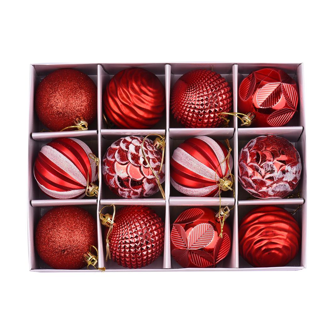 Christmas Hanging Balls Set of 12 Christmas Decoration Ball for Christmas Props Ornaments Party Decoration