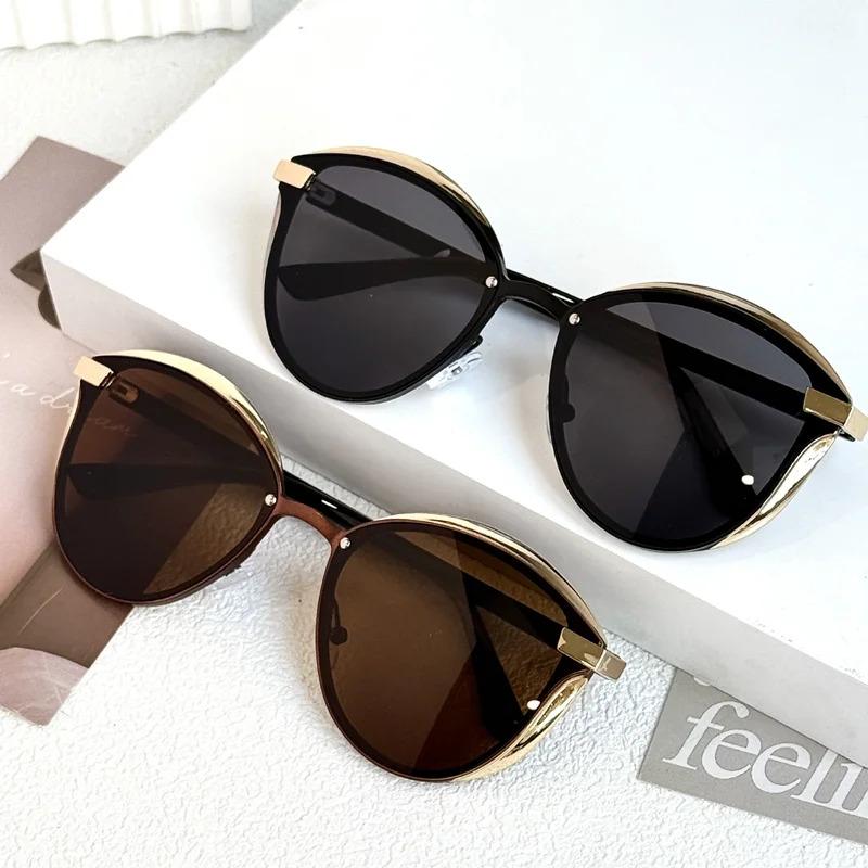 Luxury Brand Designer Sunglasses Women Cat Eye Mirror Sun Glasses for Ladies Outdoor Travel Driving Shades UV400