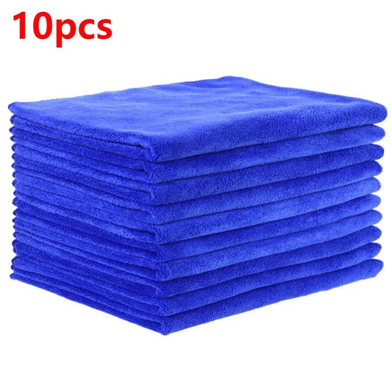 5/10/20PCS 30*30cm Car Cleaning Towels Polishing Duster Car Drying Cloth Microfiber Thin Water Suction Rags Home Clean Tools