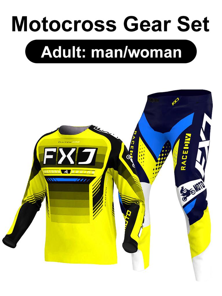 Motocross udstyrssæt Enduro cross Trøje Bukser Sæt Racer Udstyrssæt Off-road Herre Sæt Damebjerg Downhill Motorcykel MX