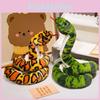 Realistic Long Plush Snake Toy For Home Decoration In Colorful Patterns And Styles