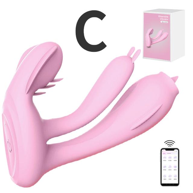 Trådlös Bluetooth Dildo Vibrator för kvinnor APP Fjärrkontroll Vibrerande trosor G-punkt Klitorisstimulator Sexleksaker