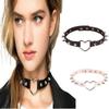 Love Heart Harajuku Spiked PU Leather Choker Necklace