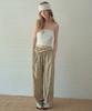Aueonoseuteljia Rose Embroidered Wide Pants_Dark Green(Ob6Pt05)
