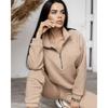 Spring and Autumn Fashion Casual Hooded Sweatshirt Two-piece Set Long Sleeve Solid Color Fleece Retractable Feet Casual Set