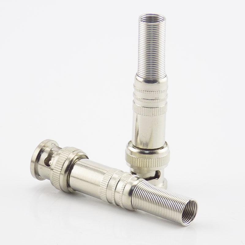5pcs Coaxial RG59 Twist Spring Adapter BNC Connector Jack Twist-on BNC Male Camera CCTV Accessories Surveillance Kit