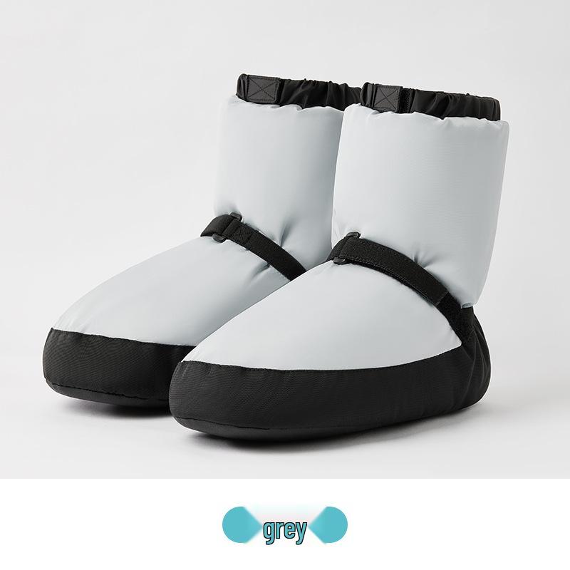 

Женские балетные разогревочные туфли с мягкой подошвой - Хлопок, на флисовой подкладке, утолщенные зимние ботинки для взрослых и детей. S (36-38 recommended)