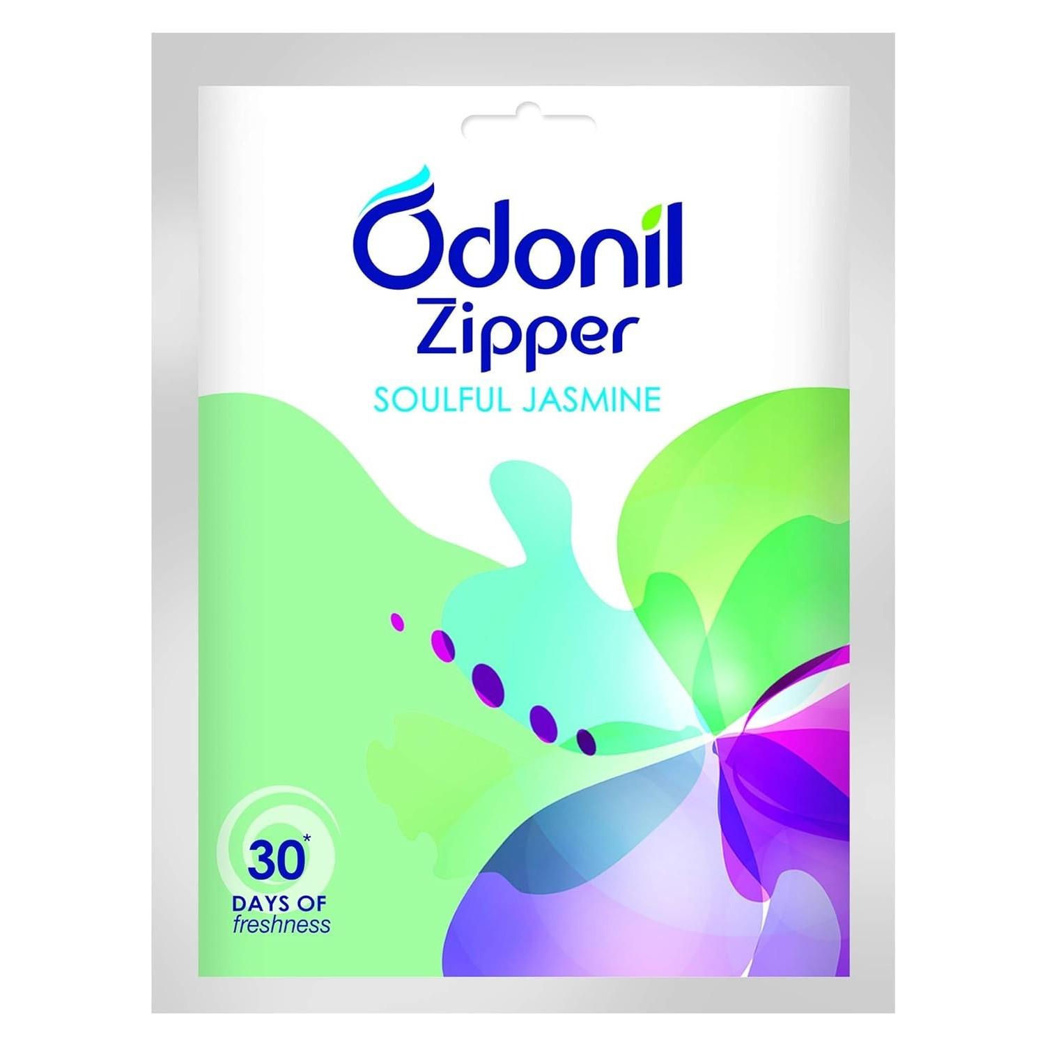 

@ Odonil Air Freshener Zipper Soulful Jasmine For Bathroom 10 g Zr-9027-60%Off
