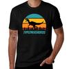 Vintage Sunset Dinosaur Type One Diabetes Typeoneasaurus Tshirt Lightweight Running Tshirt