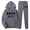 Men's Letter Printed Sportswear Hooded Sweatshirt Set Hooded Sweatshirt+sweatpants Autumn Casual Sportswear Men's Style