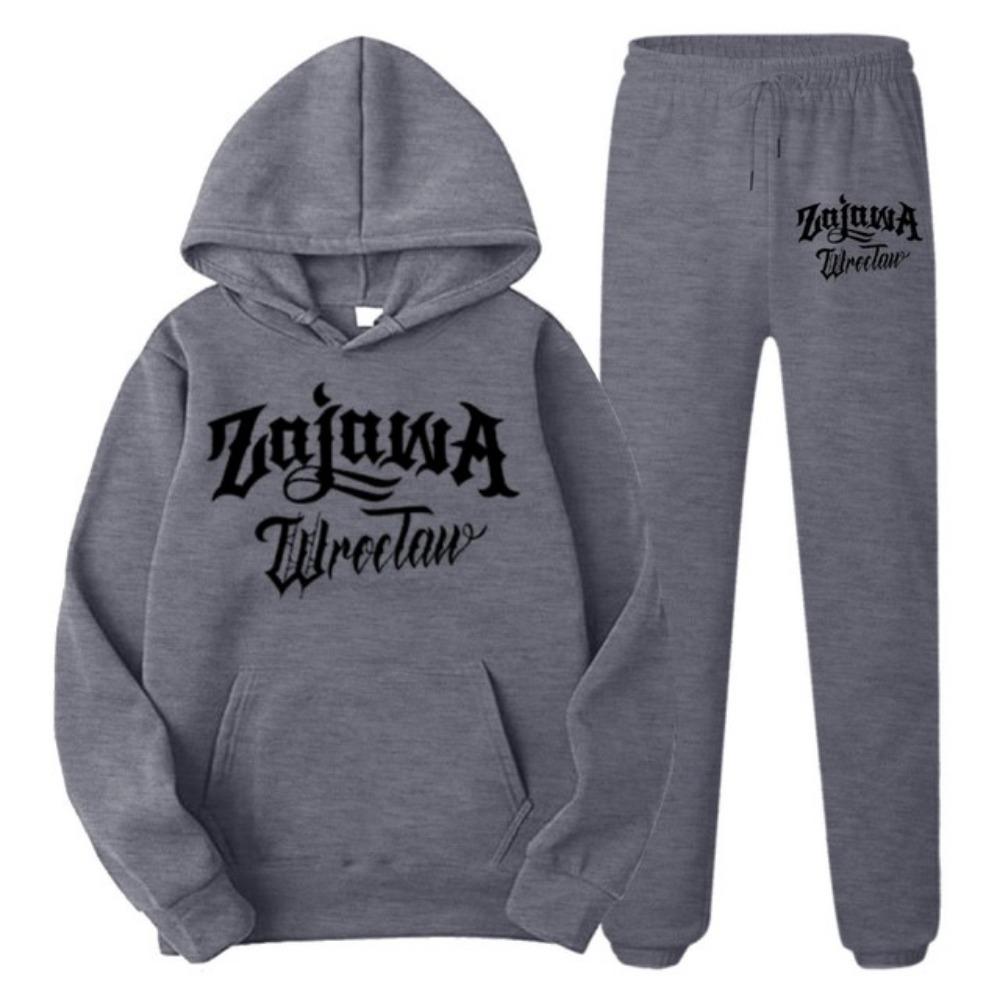 Men's Letter Printed Sportswear Hooded Sweatshirt Set Hooded Sweatshirt+sweatpants Autumn Casual Sportswear Men's Style