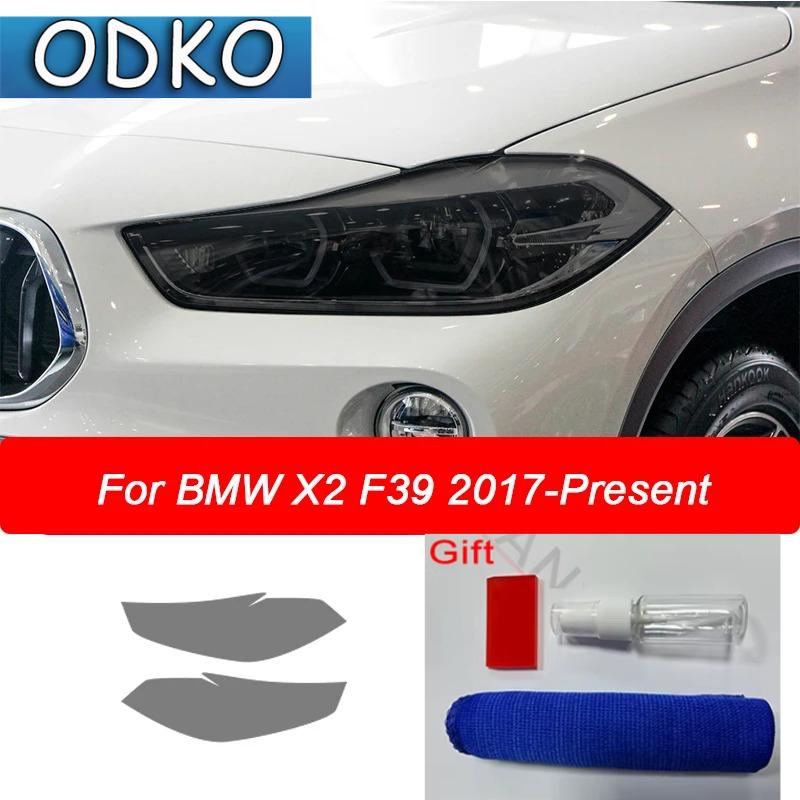 Für BMW X1 F48 X2 F39 X3 F25 G01 X4 F26 G02 X5 F15 G05 X6 F16 G06 X7 Auto Scheinwerfer Tönung Rauchschwarz Schutzfolie TPU Aufkleber