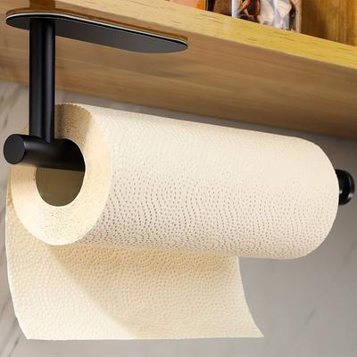 Kitchen Tissue Holder Save Space Home Accessories No Punching Wall Mounted Required Bathroom Roll Paper Holder Toilet Towel Rack