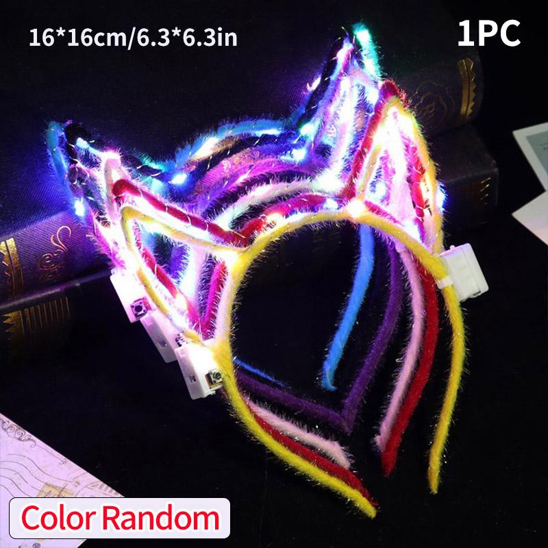 Accessories 1pcs Luminous Lightstick Kpop Lightstick Color Changed Light Rod Light Up Hair Wedding Party Headdress