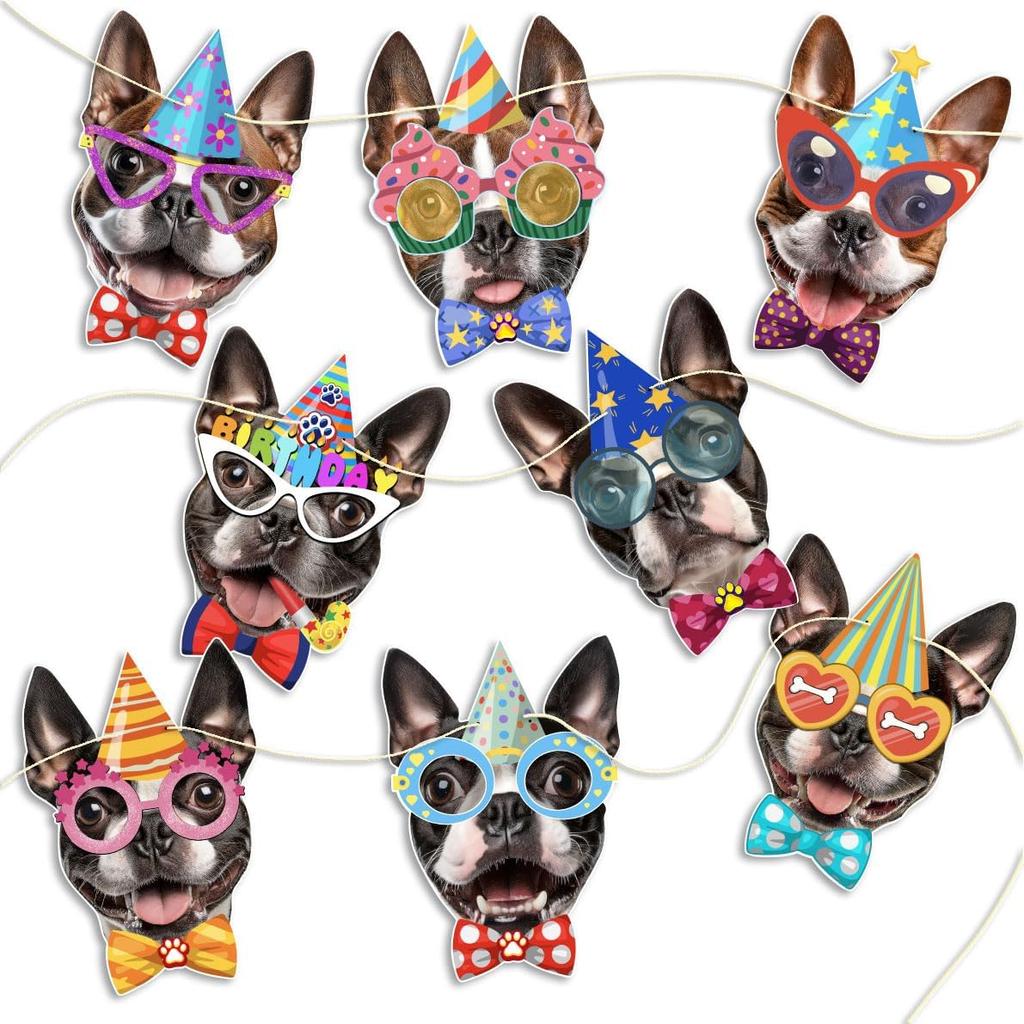Cat Birthday Garland, Cat-Themed "Happy Birthday" Banner - Colorful and Fun Party Decoration for Kitten Lovers - Funny Kittens Garland