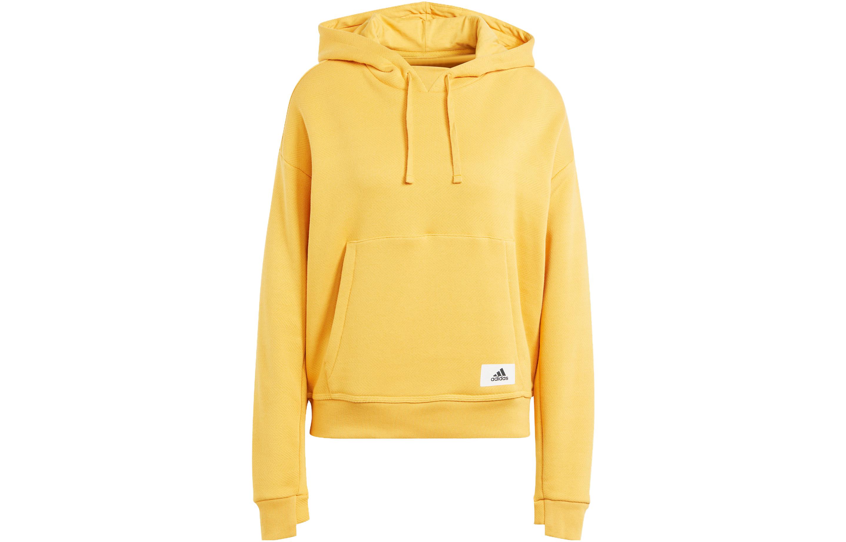 Adidas Sweatshirts Women s Yellow Hooded Moderate Other IU3172 S