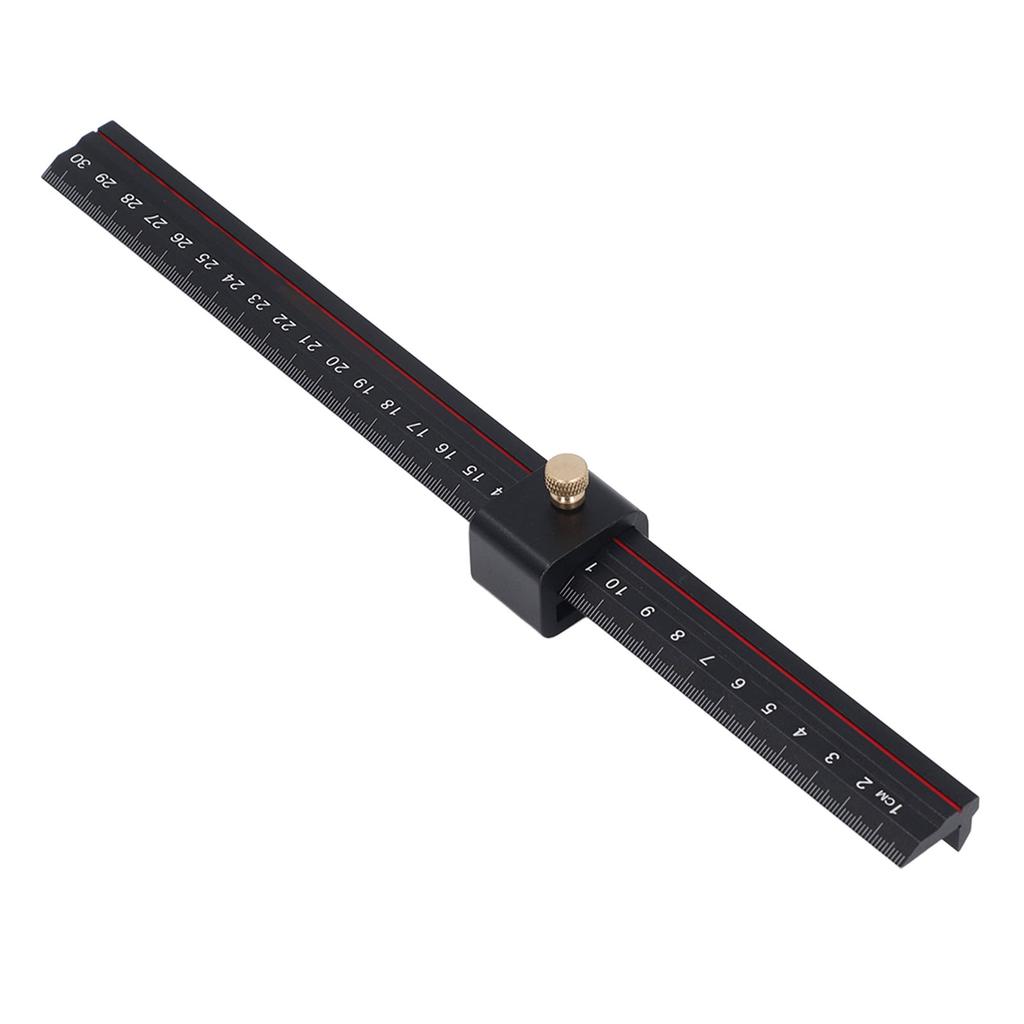 Holzbearbeitung Schieblehre Aluminiumlegierung Genaue Skalen L-förmiges Lineal für Schreiner Holzarbeit