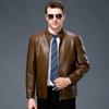 Genuine leather jacket for men in autumn and winter, thickened velvet, middle-aged and elderly dad's sheepskin jacket