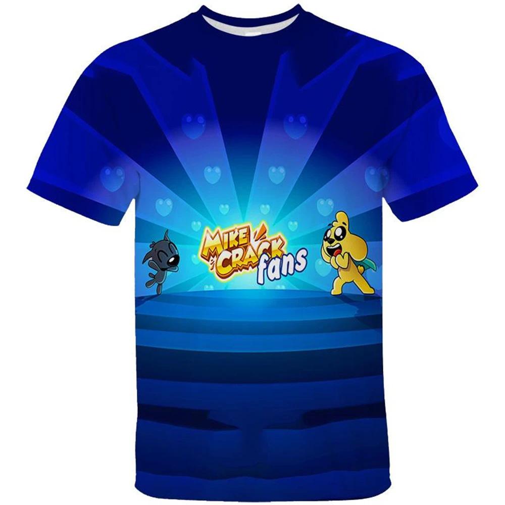

Kids Summer 3D Print Compadretes Mikecrack Cartoon Game Casual Short Sleeve T-shirts Boys Girls Cute Outfits Tees Children Tops 100