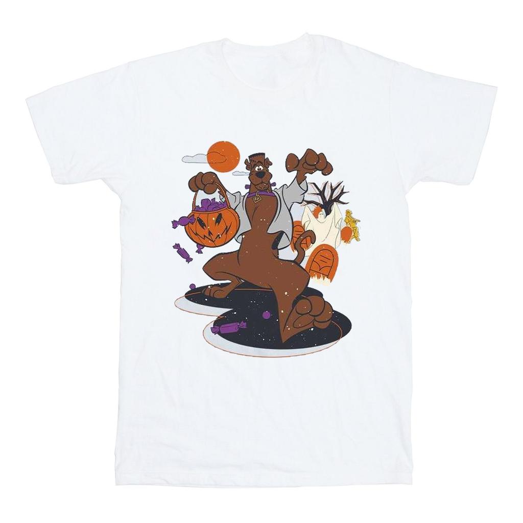 Scooby Doo Mens Pumpkin Cotton T-Shirt